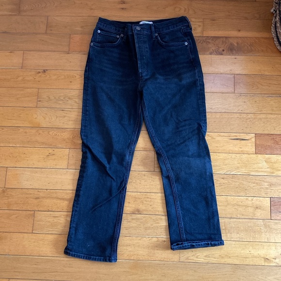 Agolde: Riley High Rise Straight Crop- Size: 29 - Picture 6 of 7